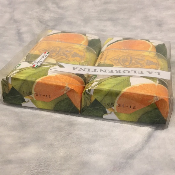 Citrus Scented Hand Soap Made in Italy by La Florentina Set of Two 7oz Bars NWT - Picture 8 of 16